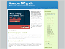 Tablet Screenshot of mensajes-gratis.net